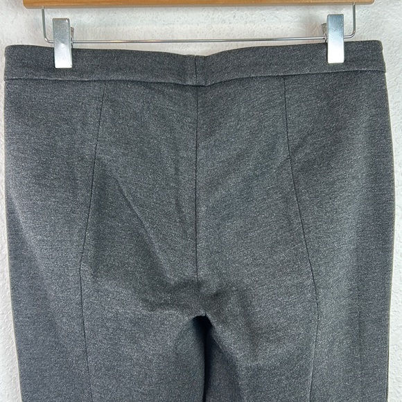 Vince Crop Stretch Knit Trousers in Charcoal Gray 10 - Picture 6 of 7